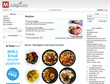 Tablet Screenshot of madplaner.dk